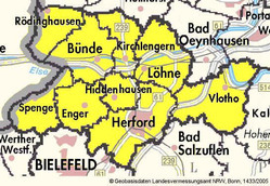 Karte des Gerichtsbezirks